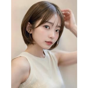 大人美人ショート×グレージュ