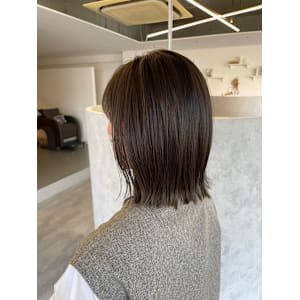 外ハネボブ×ショコラベージュ