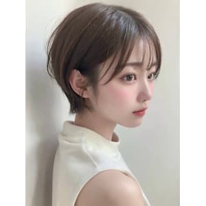 大人ショート×グレージュ