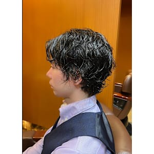 銀座　理容室　ツイストスパイラル　メンズパーマ