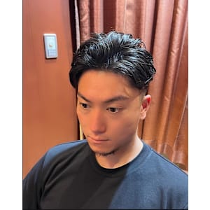 銀座　理容室　個室　イメチェン　ツーブロック