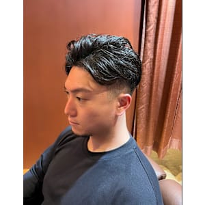 銀座　理容室　個室理容室　フェードカット