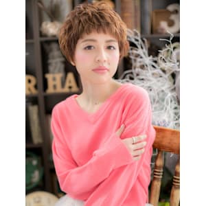 大人かわいいオン眉レトロガーリーショート　マッシュパーマ - COVER HAIR bliss【カバーヘア ブリス】志木/志木南口駅前店【カバーヘア ブリス シキ シキミナミグチエキマエテン】掲載中