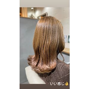 外はねスタイル　伸ばしかけ