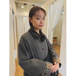 ボブ　外ハネ　前髪パーマ