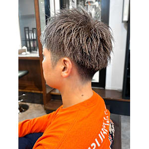 【IRIE 赤坂】ハイトーングレージュアップバング