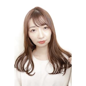 キレイメセミロングシースルーバング