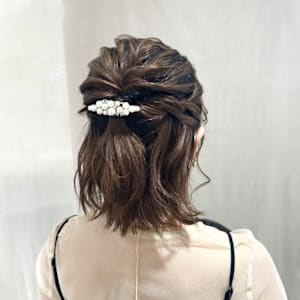 ハーフアップ？