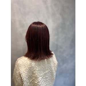 ピンクブラウンボブ