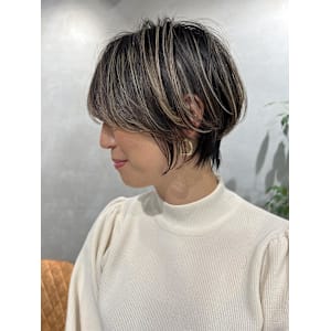 夏のハイライト×シフォンショート