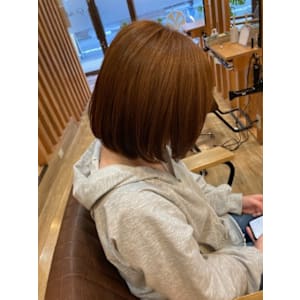 お客様髪質改善データ1277(オレンジベージュ)