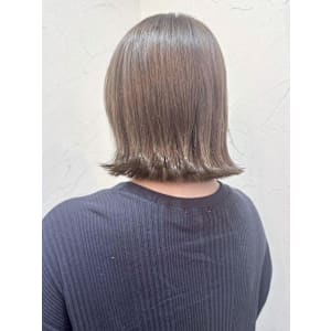 【Reir_下北沢】*切りっぱなし外はねボブ+グレージュ*