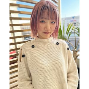 フェイスレイヤー×切りっぱなしボブ