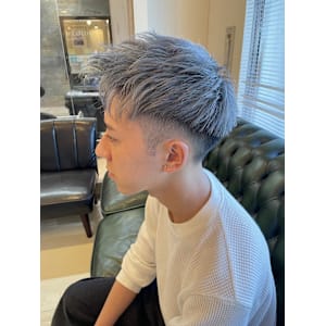 シルバーアッシュ/メンズ/ブリーチ/高橋