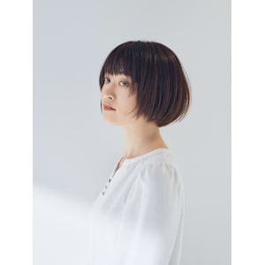 シンプルボブ×艶ブラウン 【FIRST】宮島祐太