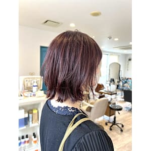 くびれボブ×ピンクラベンダー