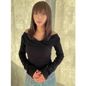 レイヤーカットクロスパーマカーキベージュ