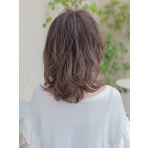くせ毛風ラフカール透け感ミディアムウルフ - hair garden Rold【ヘアーガーデンロルド】掲載中