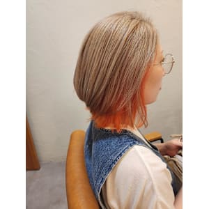 ホワイトミルクティ×オレンジ