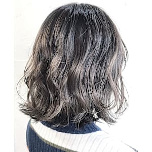 外国人風/グラデーション/シルバーカラー