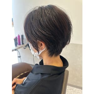 毛流れショートボブ