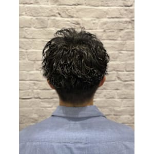 メンズ/ショート/マッシュ/スパイラルパーマ/ツーブロック　