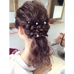  ROYハーフアップstyle