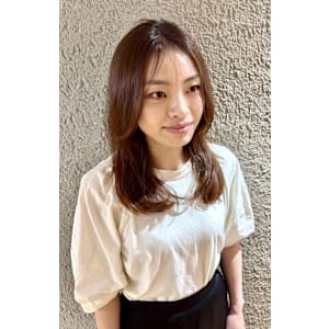 オレンジブラウン＊顔周り小顔レイヤー