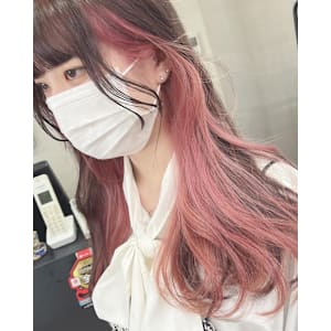 ピンクインナーカラー成増地下鉄成増大山