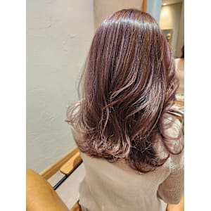 ベージュ×ピンクバイオレット