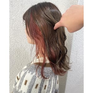 ピンクインナーカラー成増地下鉄成増大山