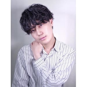 春夏メンズヘア/波巻スパイラル/シースルーマッシュ