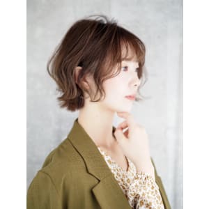 ゆるふわウェーブ×大人ミニボブ
