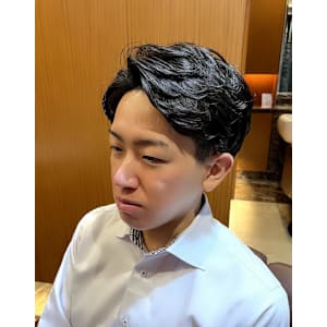 銀座　理容室　ナチュラルパーマ　ウェーブパーマ