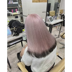 ホワイトピンクエンドカラー成増地下鉄成増大山