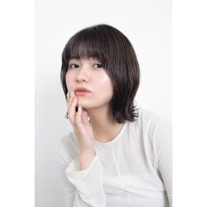 外ハネボブ　チョコレートブラウン