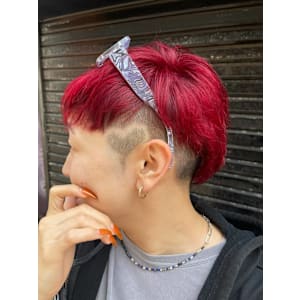 マッシュブロックカット×バリアート