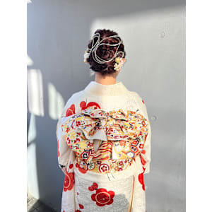 〈成人式〉ヘアアレンジ/振袖着付け/着付け/前撮り