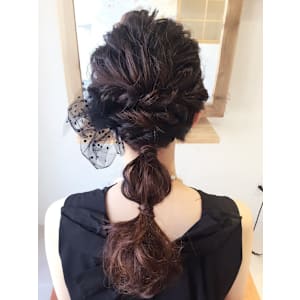  ROYパーティ用ヘアアレンジ