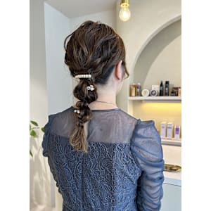  ROYロング編みおろしアレンジ・ぽこぽこ・ふわふわガーリー