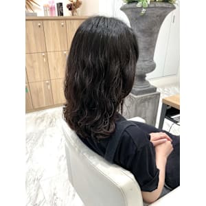 セミディコテ巻き風パーマ/30代/20代