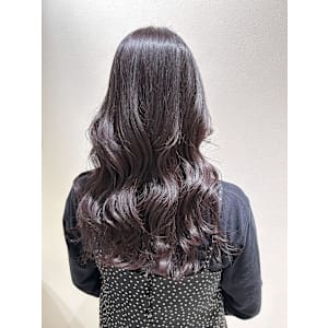 ROYロング/暗髪暖色系カラー・ピンクラベンダーベージュ