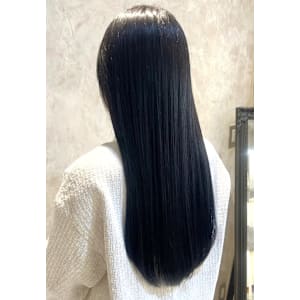 縮毛矯正　ナチュラルストレート　髪質改善　地毛風カラー