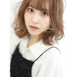 【 AINM 】エアリーカール/セミディ/シアーカラー