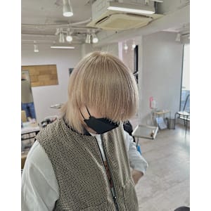 ミルクティーベージュウルフカット成増地下鉄成増大山