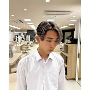 メンズバレイヤージュ/ハイトーンカラー/ベージュカラー