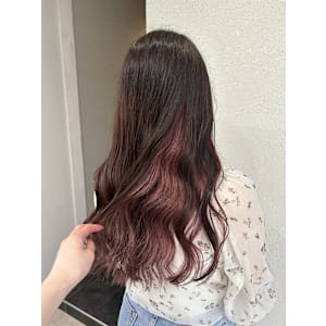 ピンクインナーカラー成増地下鉄成増大山