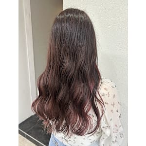 ピンクブラウンピンクインナーカラー成増地下鉄成増大山