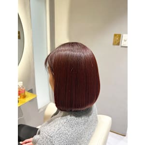 "髪質改善で叶える"暖色カラー × ボブ『銀座/個室』