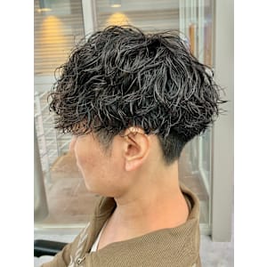 アッシュブラック/カルマパーマ/ベリーショート